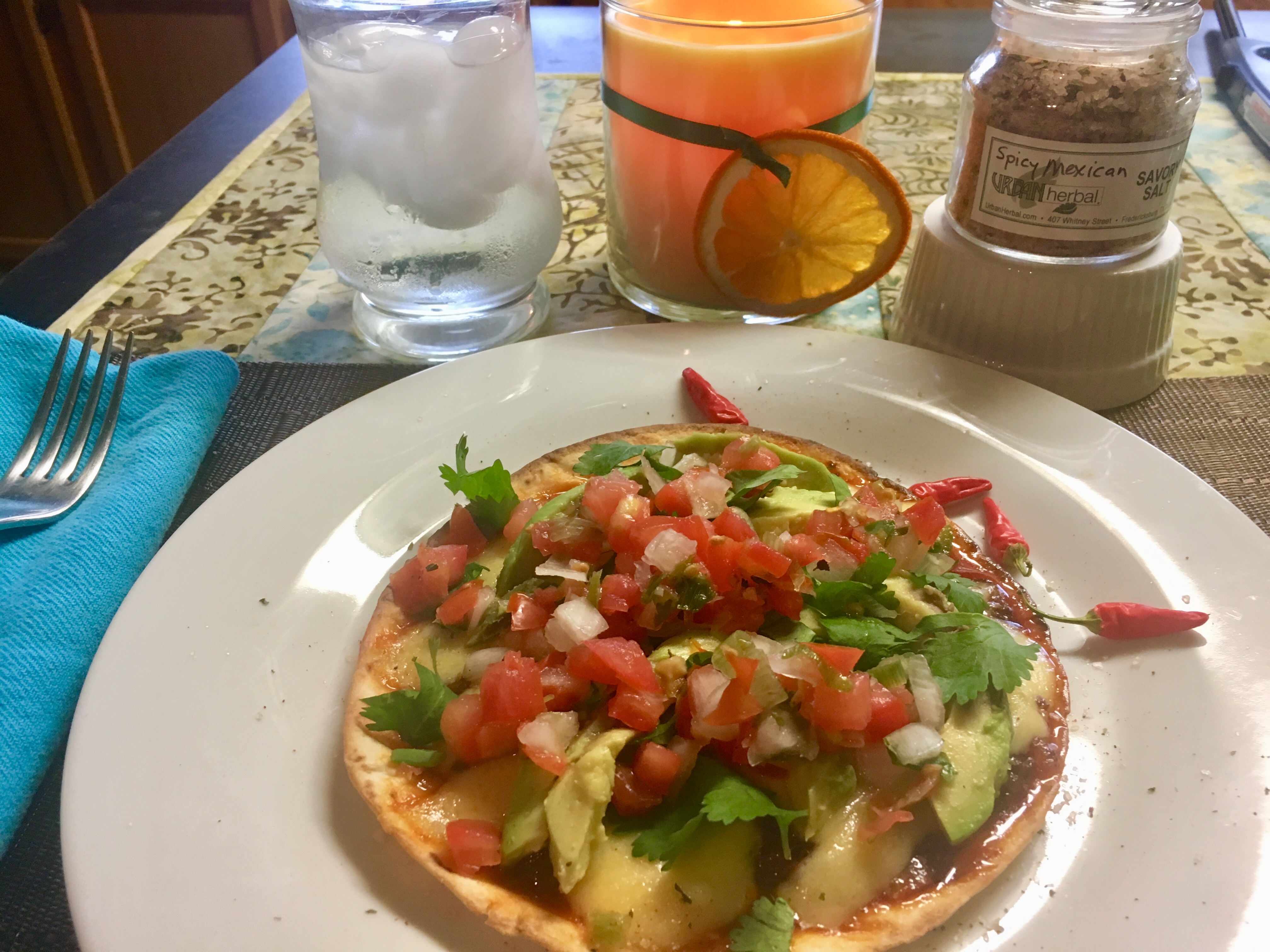 Spanish Chorizo Queso Flameado with Pimientos Verdes y Cebollas URBANherbal