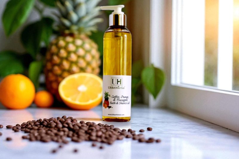 Coffee, Orange, and Pineapple Bath and Shower Gel