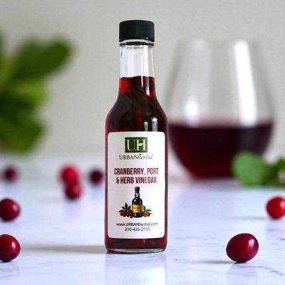 Cranberry Port Herb Vinegar