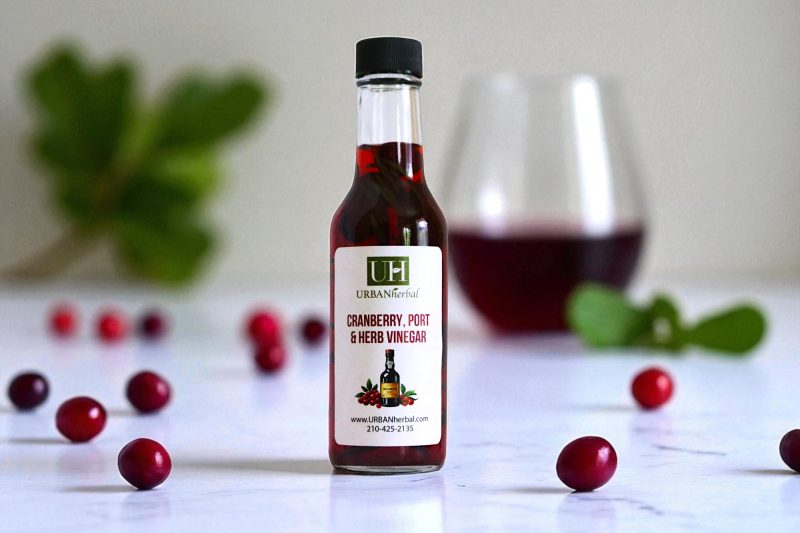Cranberry Port Herb Vinegar